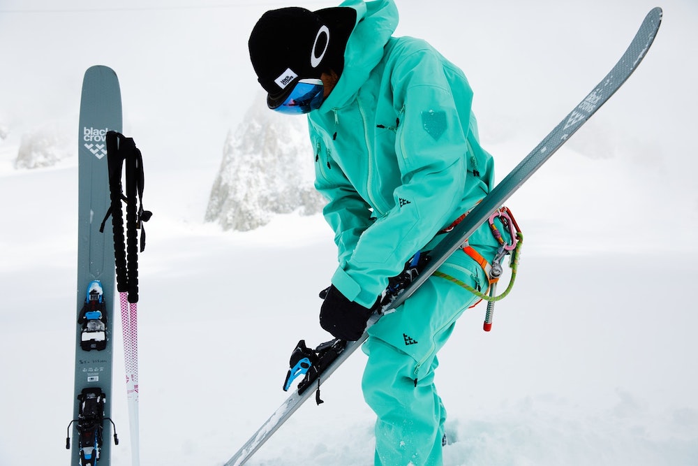 Nacido Para Esquiar obligados a trabajar Negro Algodón Camiseta laderas slalom Esquí Engranaje de nieve 